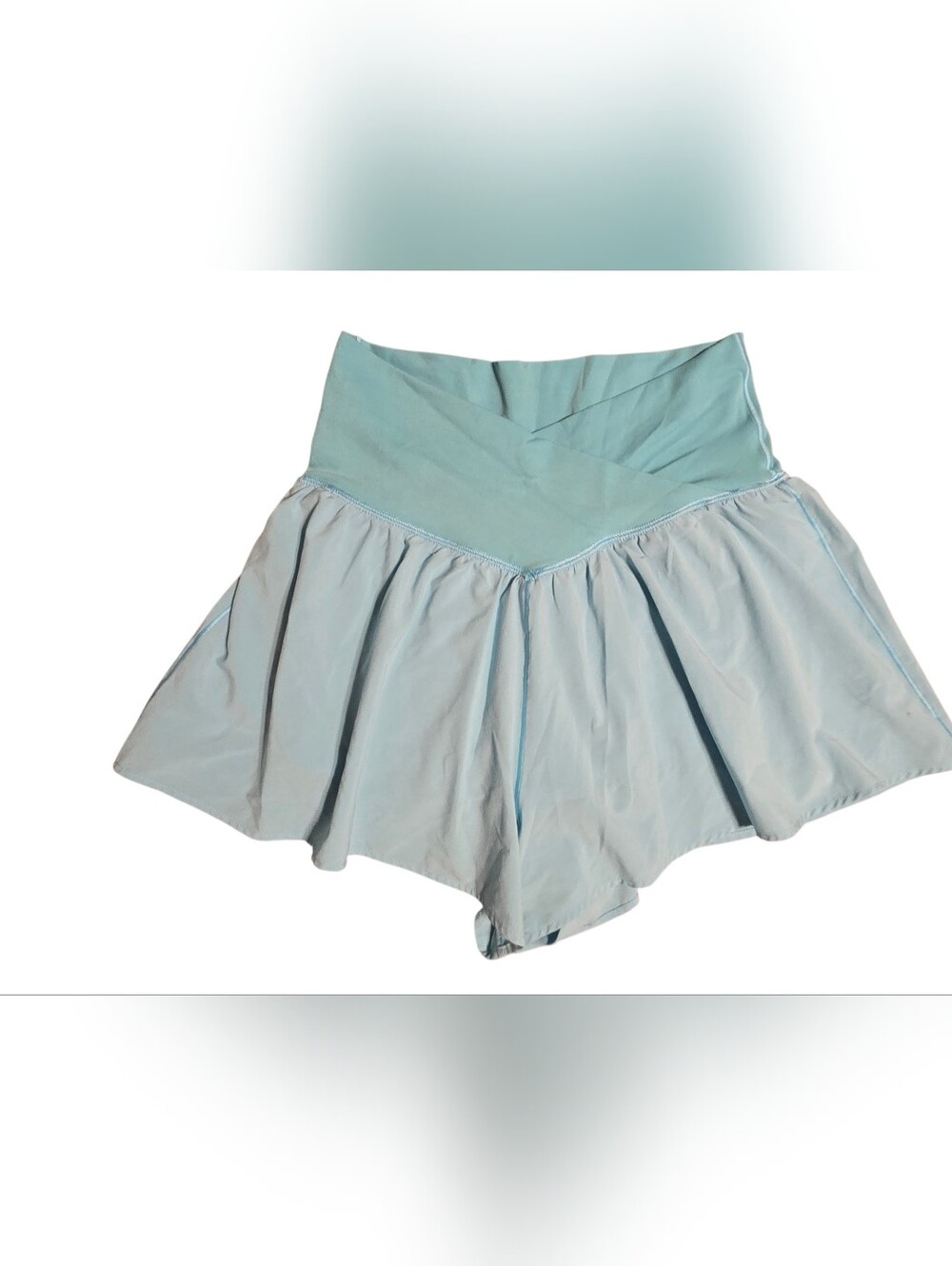 OFFLINE By Aerie Real Me Crossover Flowy Short  in Light Blue Women’s  Size S